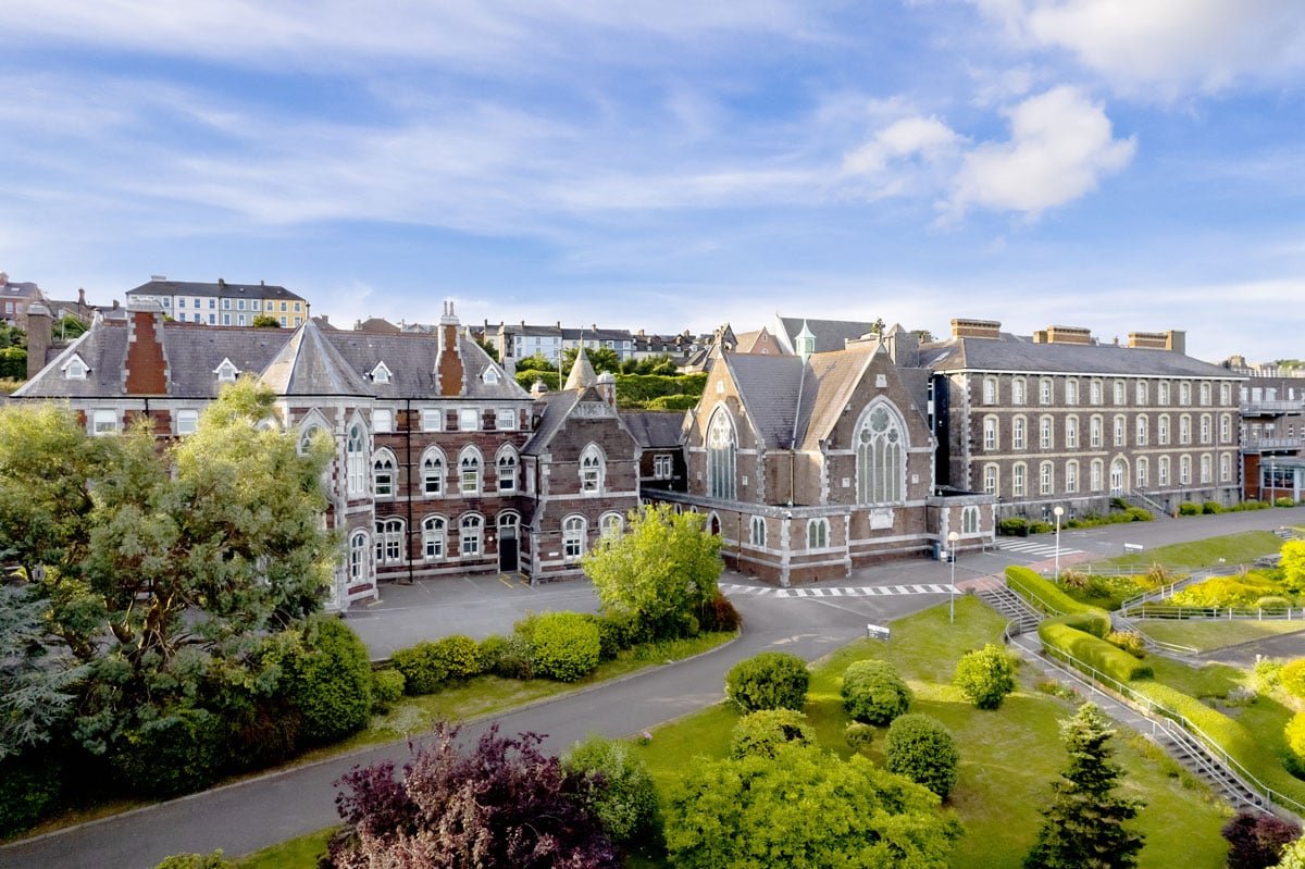 Vista aérea del campus de Griffith College en Cork